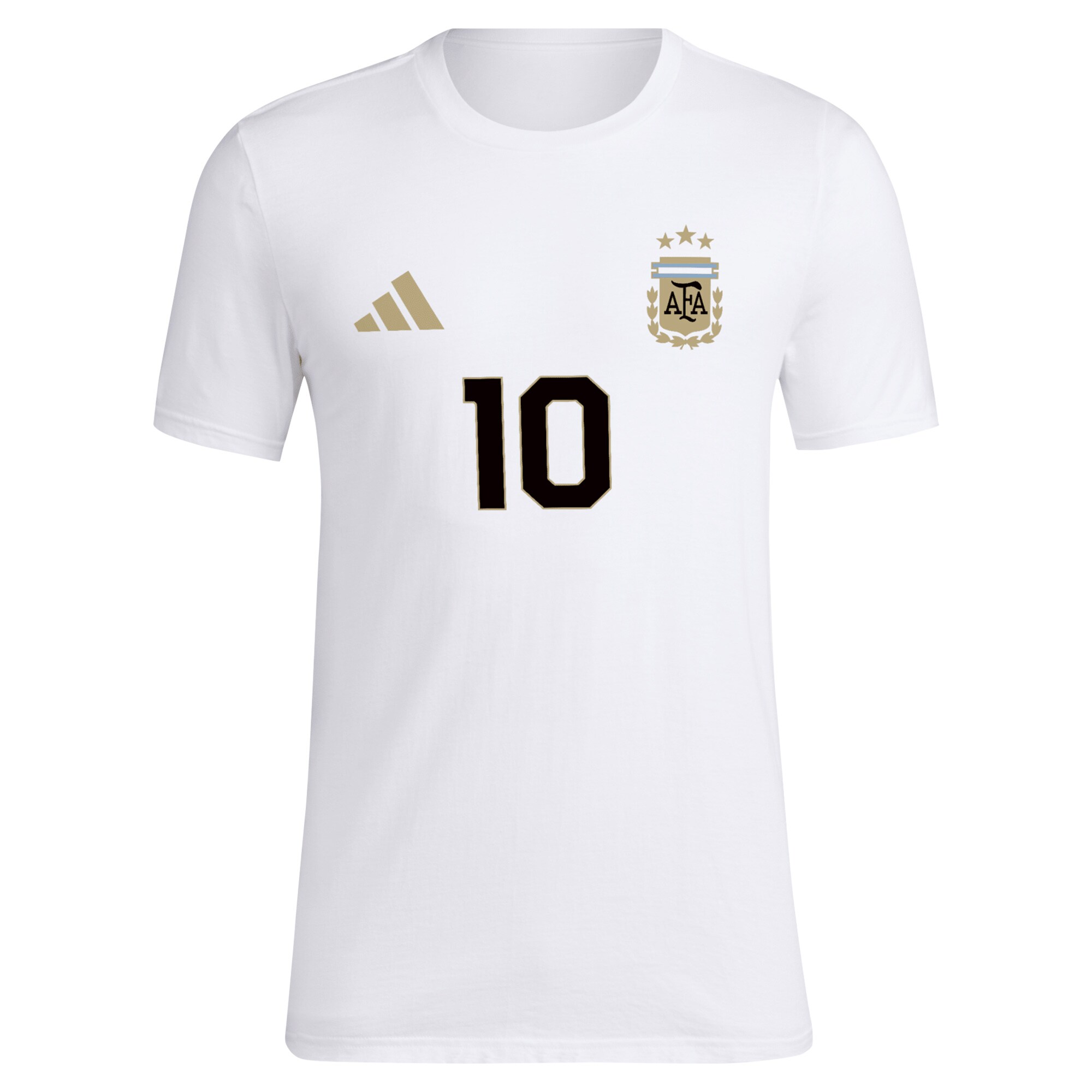 Shop lionel messi argentina national team adidas name amp number t-shirt – white – Mexico Football Shirts & World Cup Jerseys