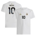 Shop lionel messi argentina national team adidas youth name amp number t-shirt – white – Mexico Football Shirts & World Cup Jerseys