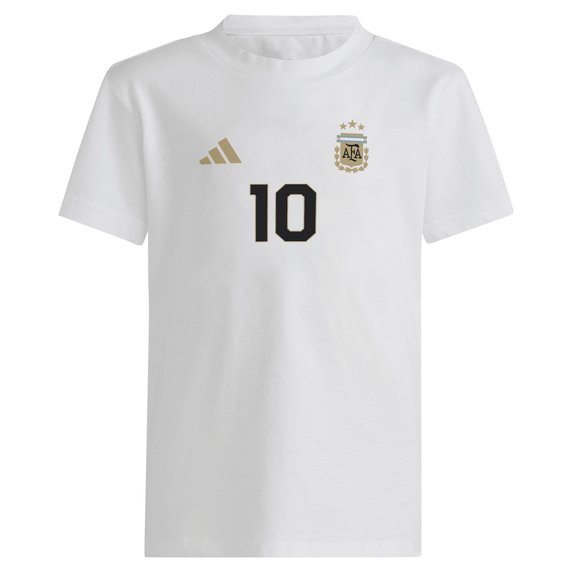 Shop lionel messi argentina national team adidas youth name amp number t-shirt – white – Mexico Football Shirts & World Cup Jerseys