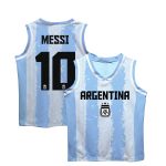 Shop lionel messi argentina national team vive la fete toddler painted stripes basketball jersey – light blue – Mexico Football Shirts & World Cup Jerseys