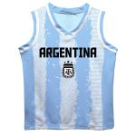 Shop lionel messi argentina national team vive la fete toddler painted stripes basketball jersey – light blue – Mexico Football Shirts & World Cup Jerseys
