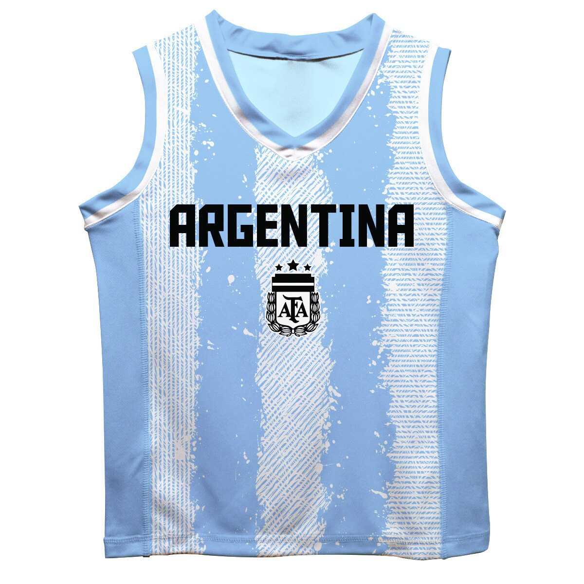 Shop lionel messi argentina national team vive la fete youth painted stripes basketball jersey – light blue – Mexico Football Shirts & World Cup Jerseys