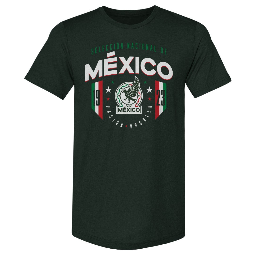 Shop mexico national team 500 level 1923 premium tri-blend t-shirt – forest green – Mexico Football Shirts & World Cup Jerseys