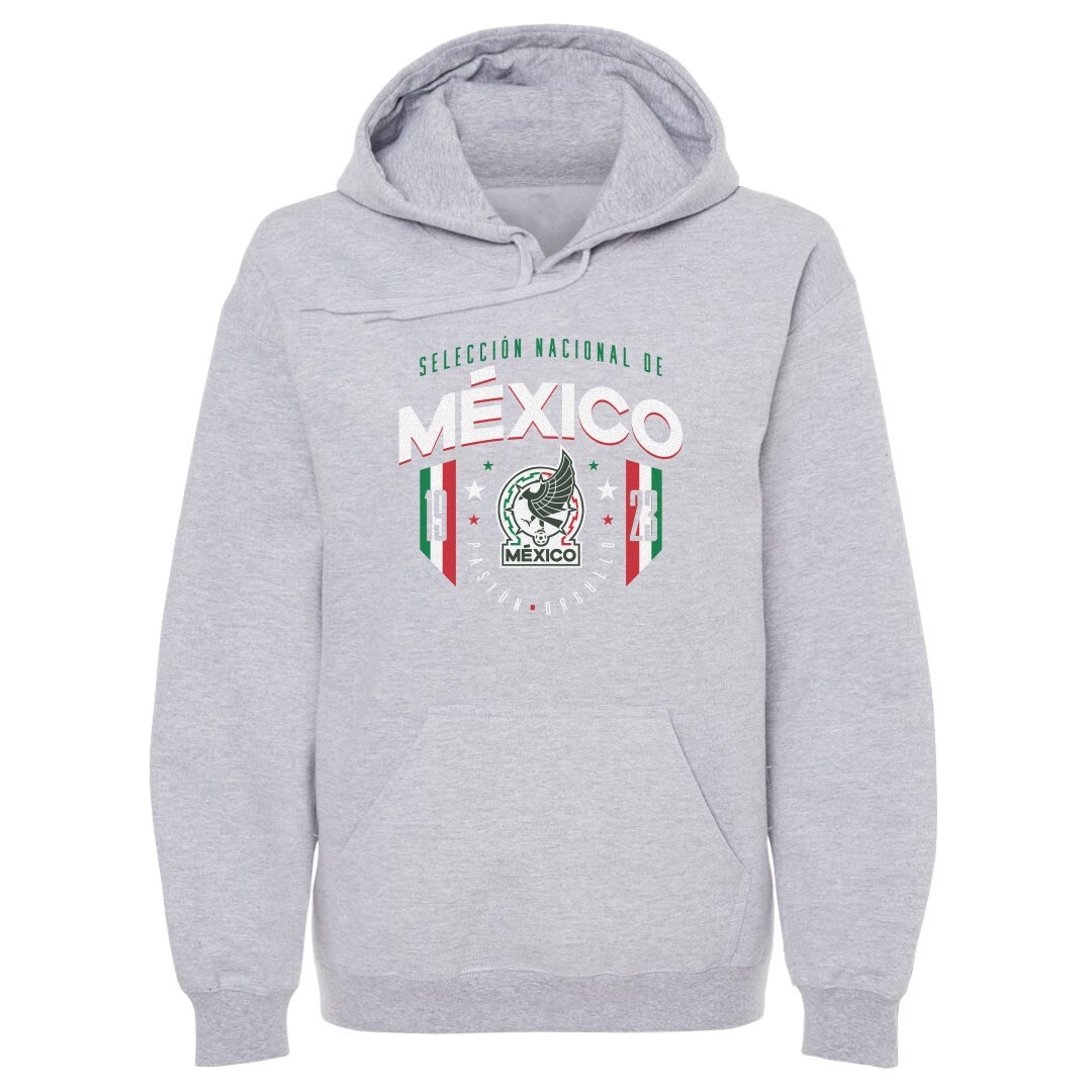 Shop mexico national team 500 level 1923 pullover hoodie – gray – Mexico Football Shirts & World Cup Jerseys