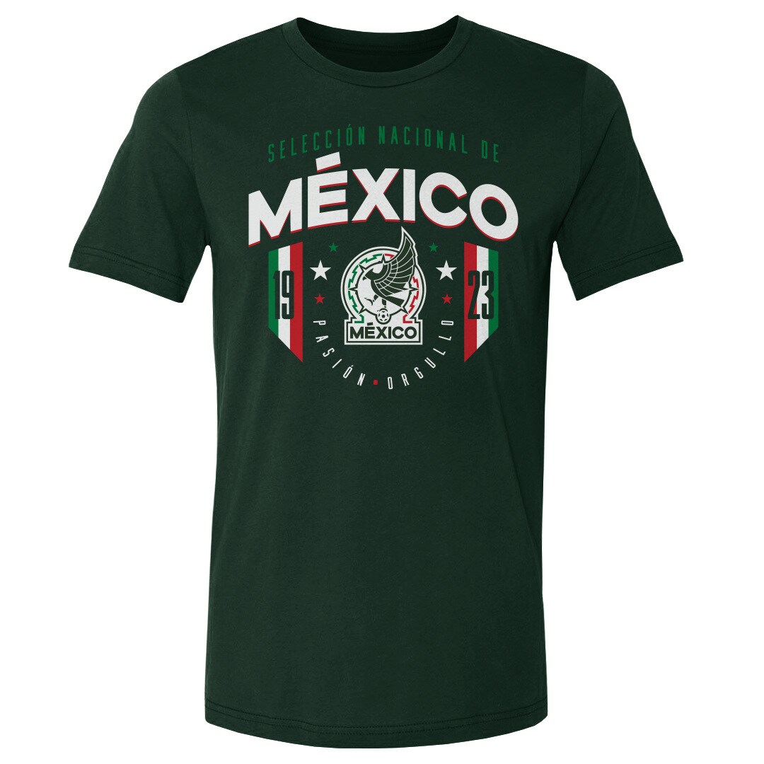 Shop mexico national team 500 level 1923 t-shirt – forest green – Mexico Football Shirts & World Cup Jerseys