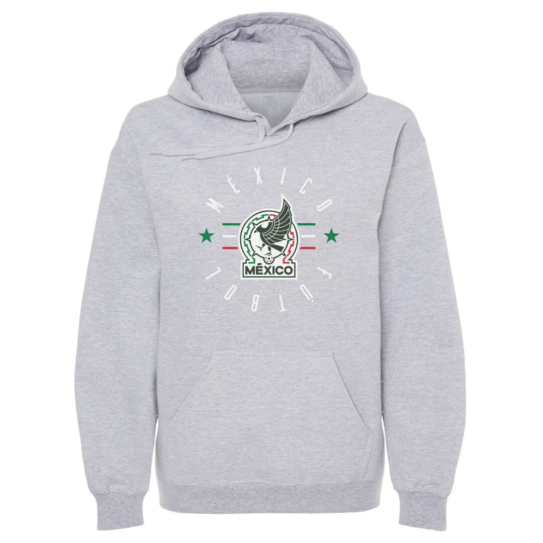 Shop mexico national team 500 level futbol pullover hoodie – gray – Mexico Football Shirts & World Cup Jerseys
