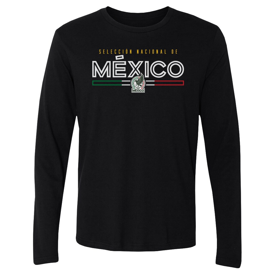 Shop mexico national team 500 level inline long sleeve t-shirt – black – Mexico Football Shirts & World Cup Jerseys
