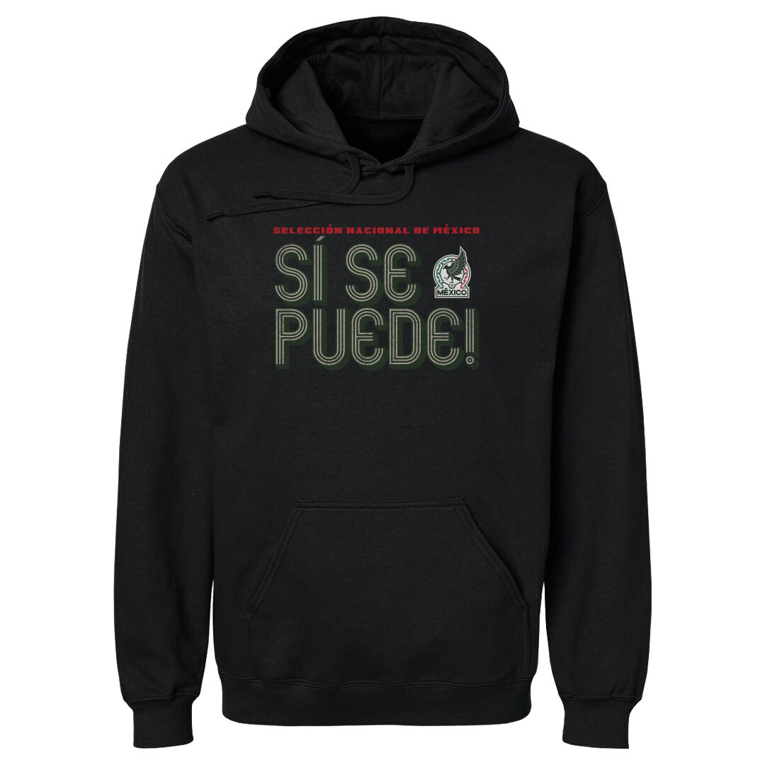 Shop mexico national team 500 level si se puede inline bold pullover hoodie – black – Mexico Football Shirts & World Cup Jerseys