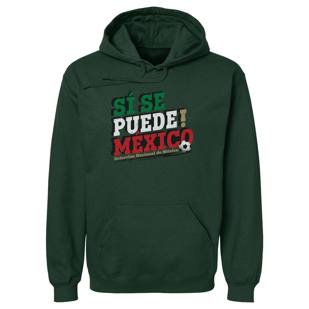 Shop mexico national team 500 level si se puede pullover hoodie – forest green – Mexico Football Shirts & World Cup Jerseys