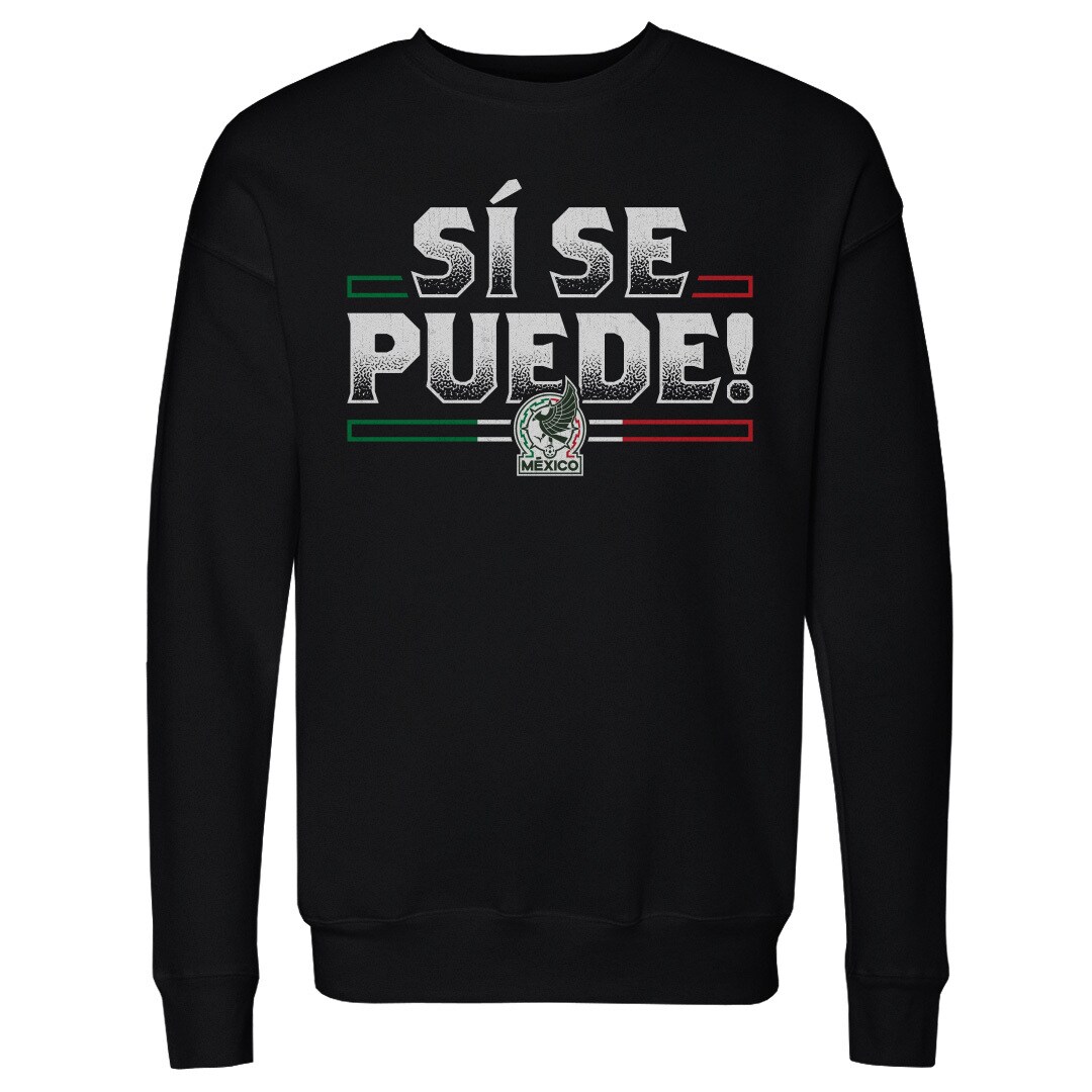 Shop mexico national team 500 level si se puede pullover sweatshirt – black – Mexico Football Shirts & World Cup Jerseys