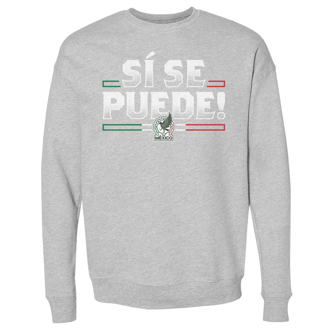 Shop mexico national team 500 level si se puede pullover sweatshirt – heather gray – Mexico Football Shirts & World Cup Jerseys