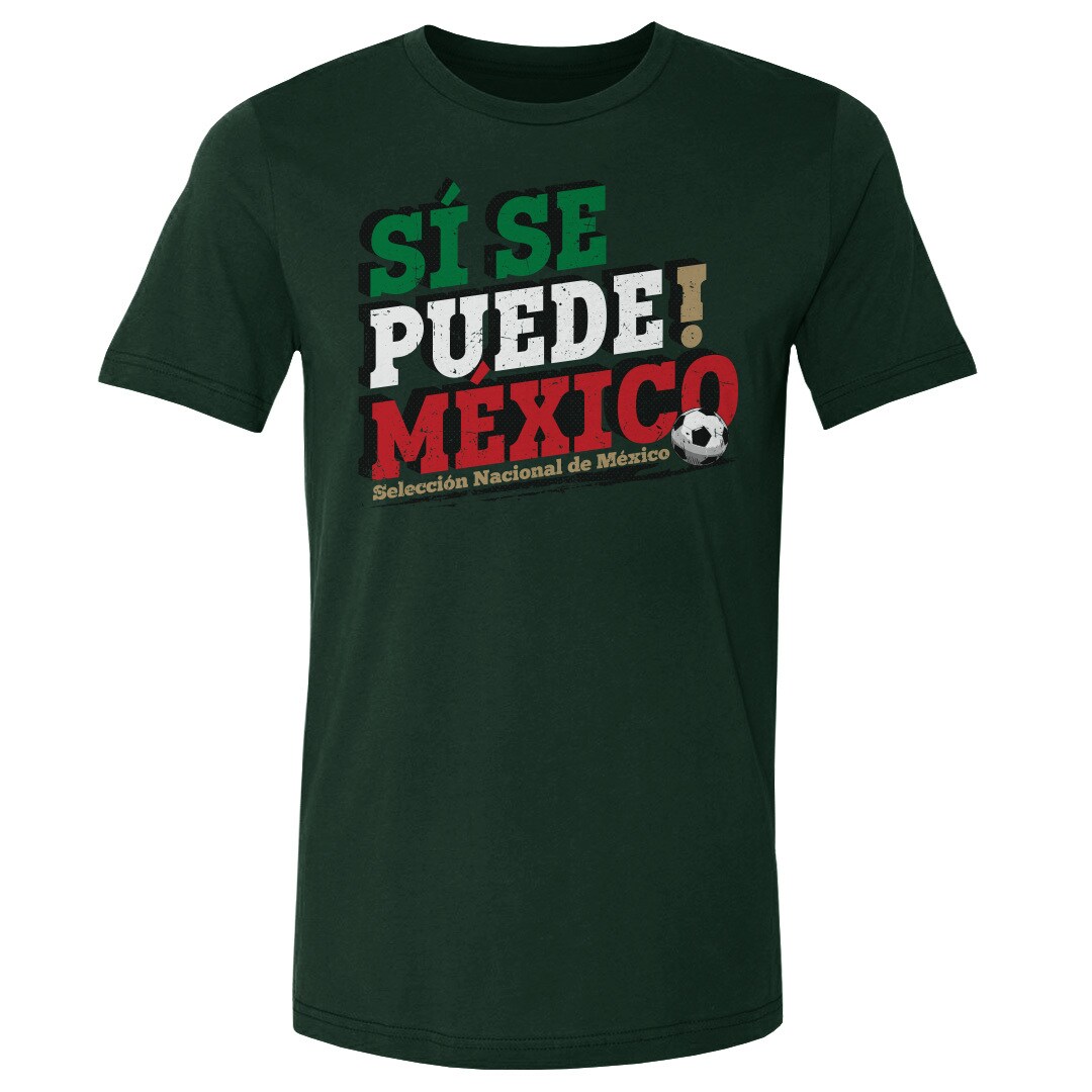 Shop mexico national team 500 level si se puede t-shirt – forest green – Mexico Football Shirts & World Cup Jerseys