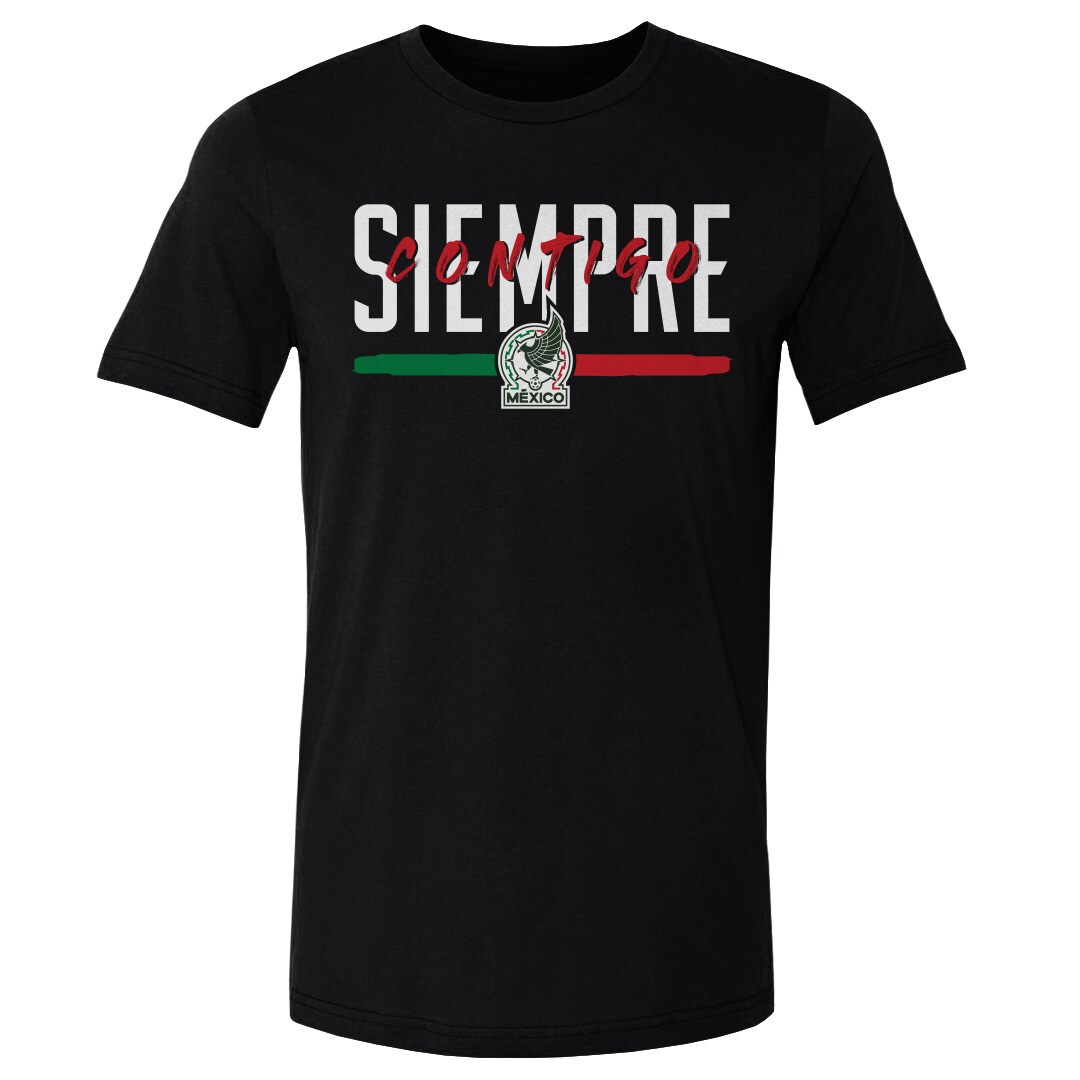 Shop mexico national team 500 level siempre contigo cotton t-shirt – black – Mexico Football Shirts & World Cup Jerseys