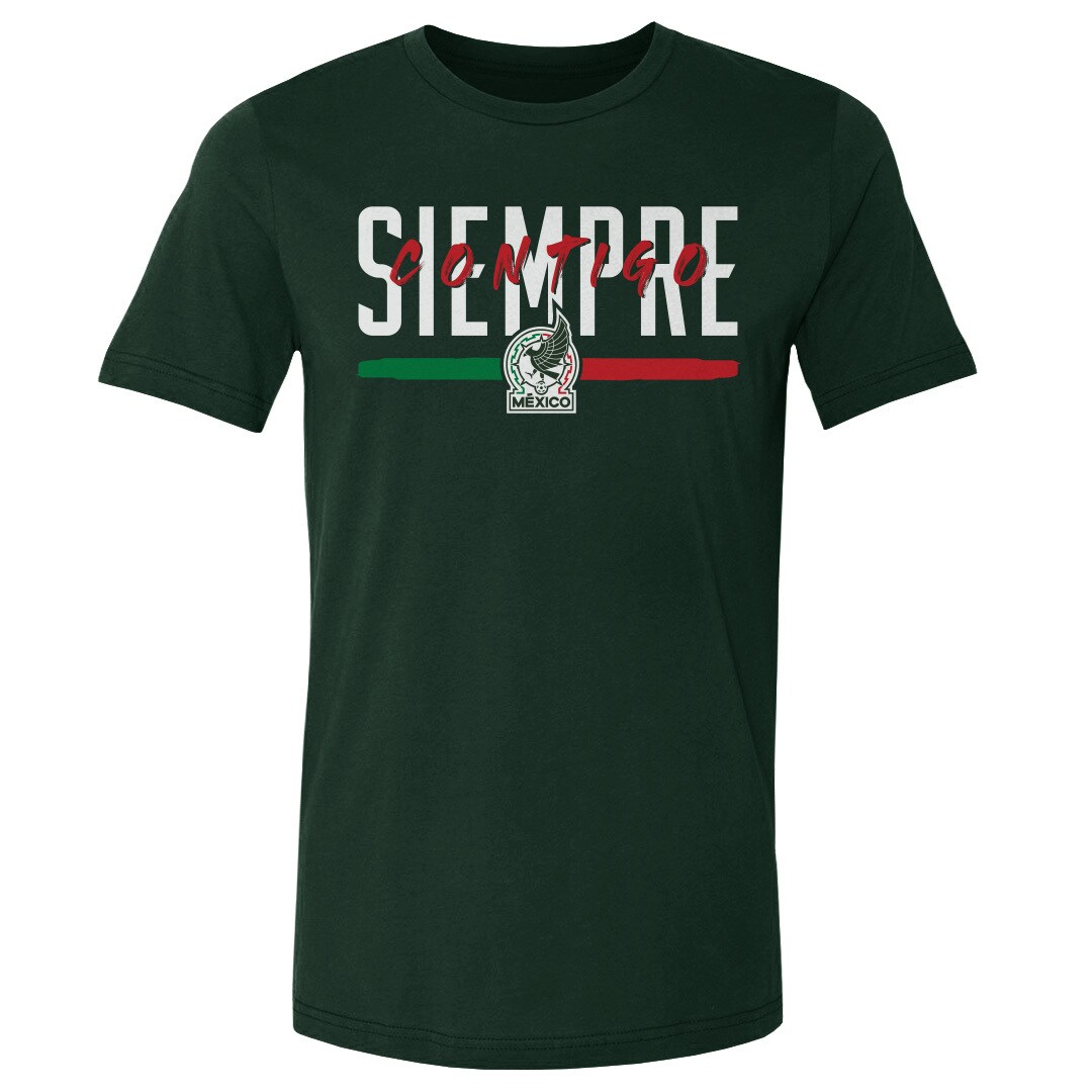 Shop mexico national team 500 level siempre contigo cotton t-shirt – forest green – Mexico Football Shirts & World Cup Jerseys