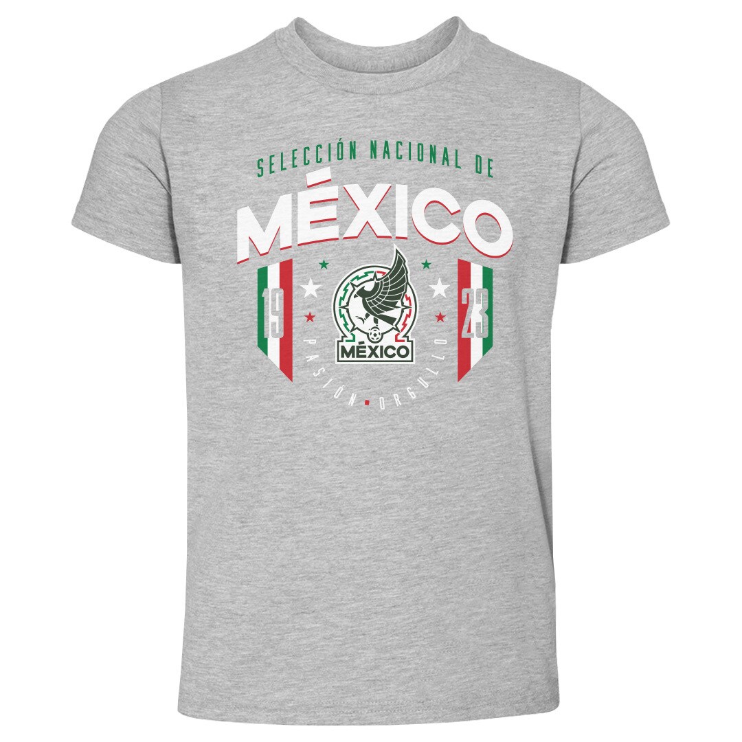 Shop mexico national team 500 level toddler 1923 t-shirt – heather gray – Mexico Football Shirts & World Cup Jerseys
