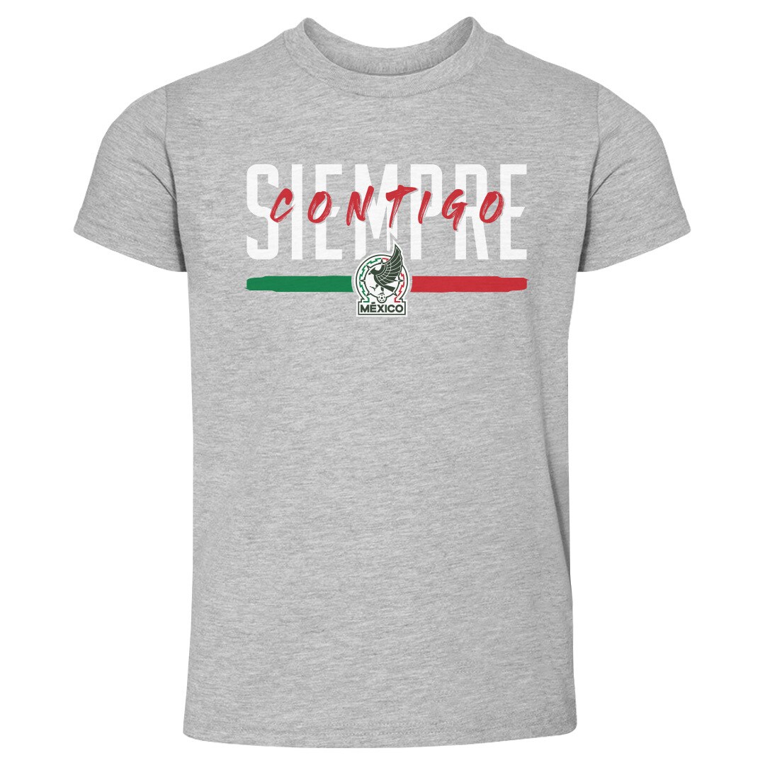 Shop mexico national team 500 level toddler siempre contigo t-shirt – heather gray – Mexico Football Shirts & World Cup Jerseys