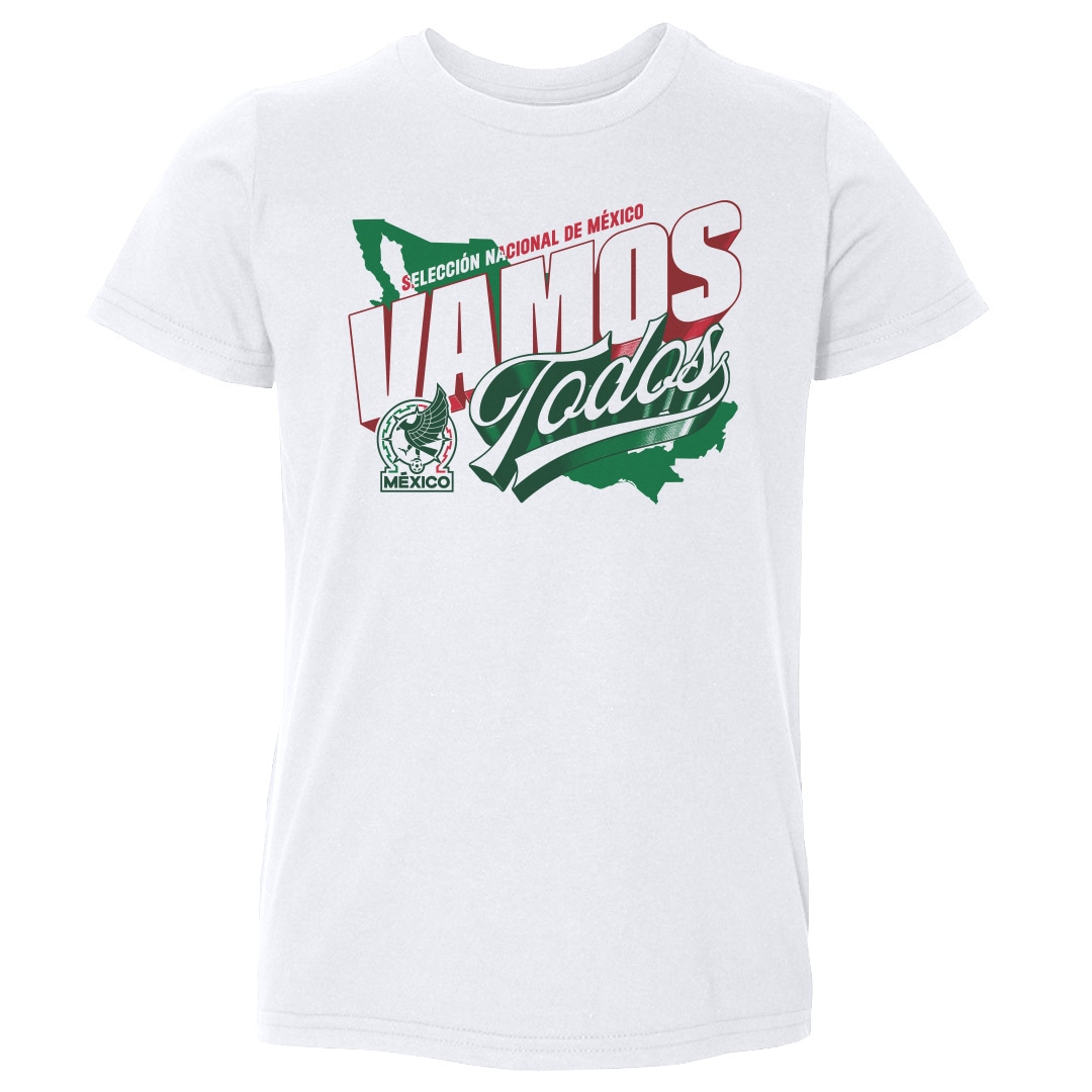 Shop mexico national team 500 level toddler vamos todos country t-shirt – white – Mexico Football Shirts & World Cup Jerseys