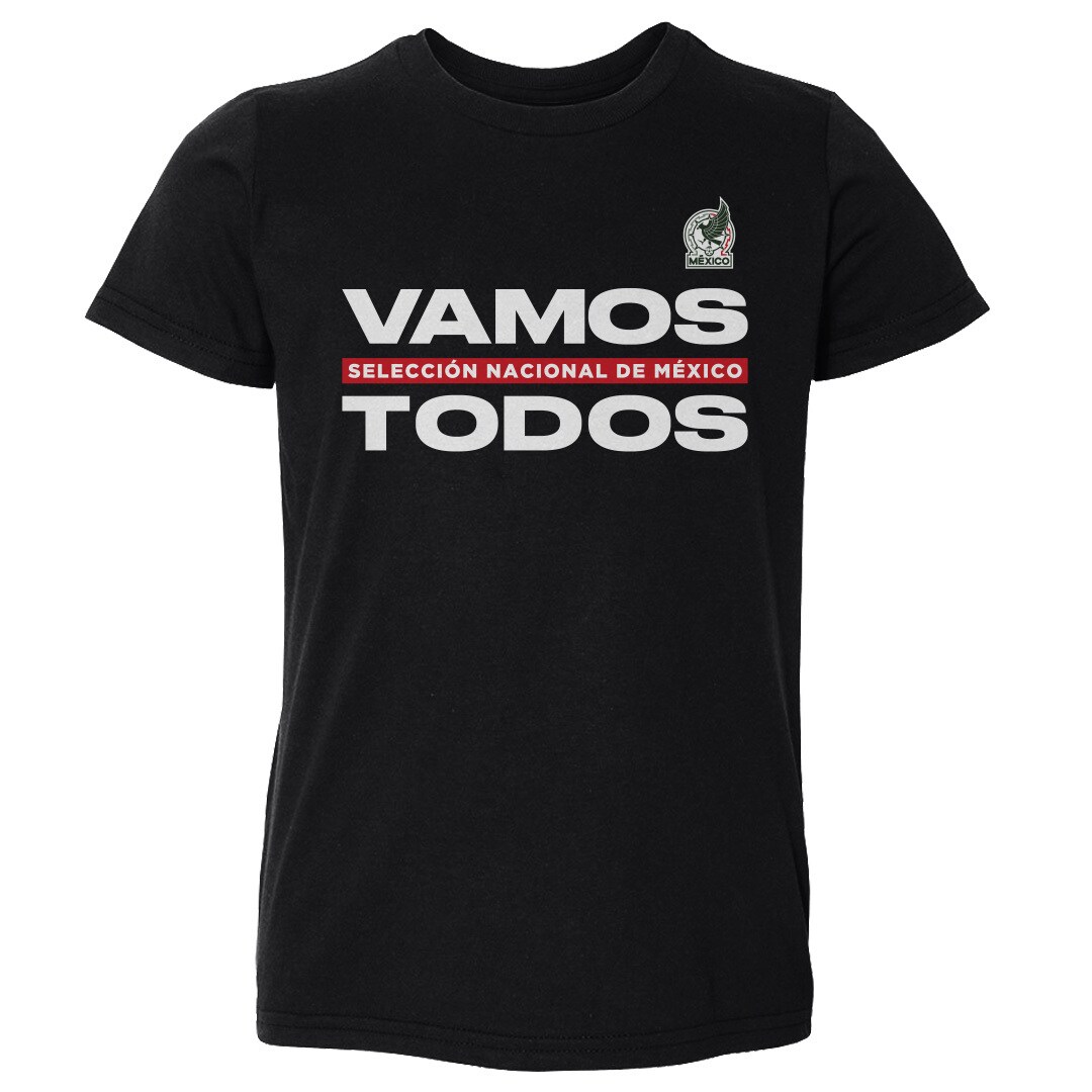 Shop mexico national team 500 level toddler vamos todos t-shirt – black – Mexico Football Shirts & World Cup Jerseys