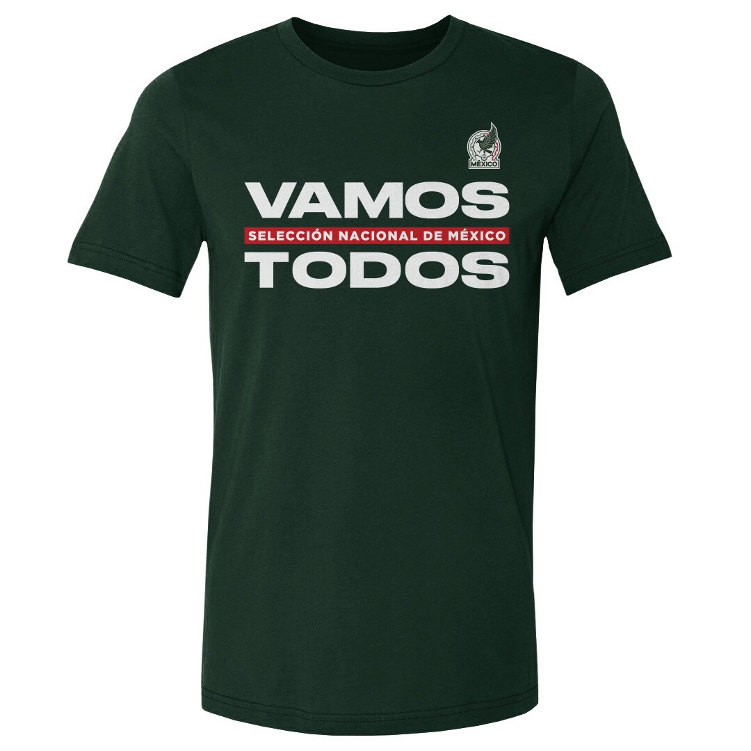 Shop mexico national team 500 level vamos todos cotton t-shirt – forest green – Mexico Football Shirts & World Cup Jerseys