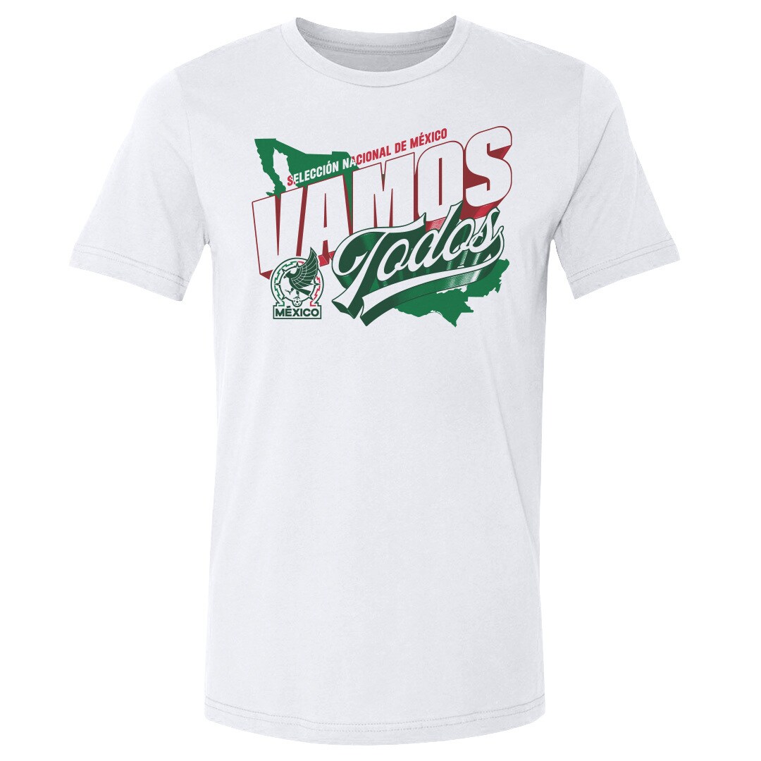 Shop mexico national team 500 level vamos todos country cotton t-shirt – white – Mexico Football Shirts & World Cup Jerseys