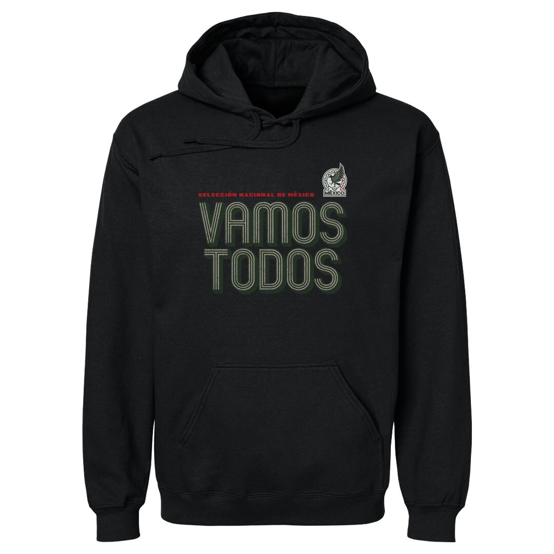 Shop mexico national team 500 level vamos todos inline bold pullover hoodie – black – Mexico Football Shirts & World Cup Jerseys