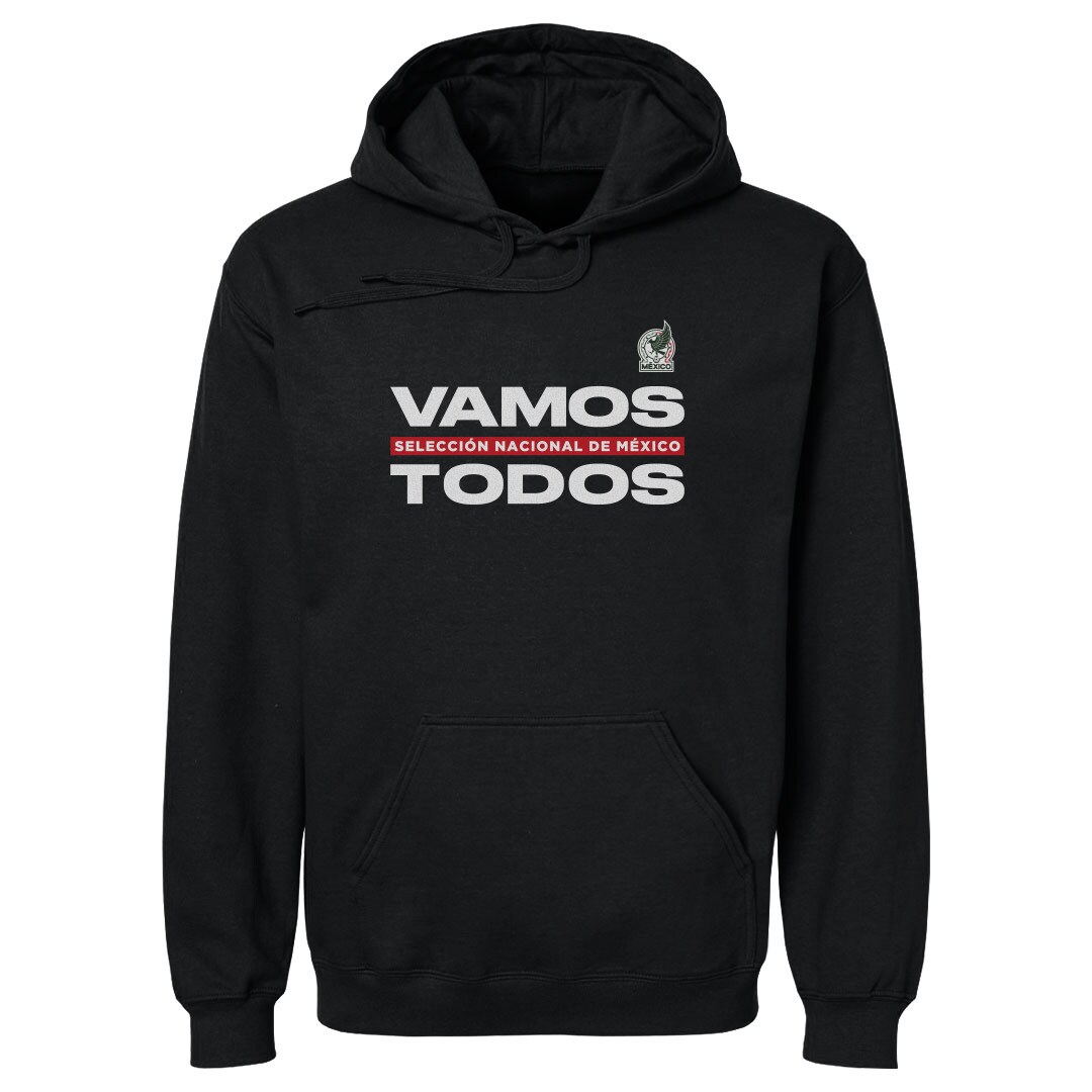 Shop mexico national team 500 level vamos todos pullover hoodie – black – Mexico Football Shirts & World Cup Jerseys