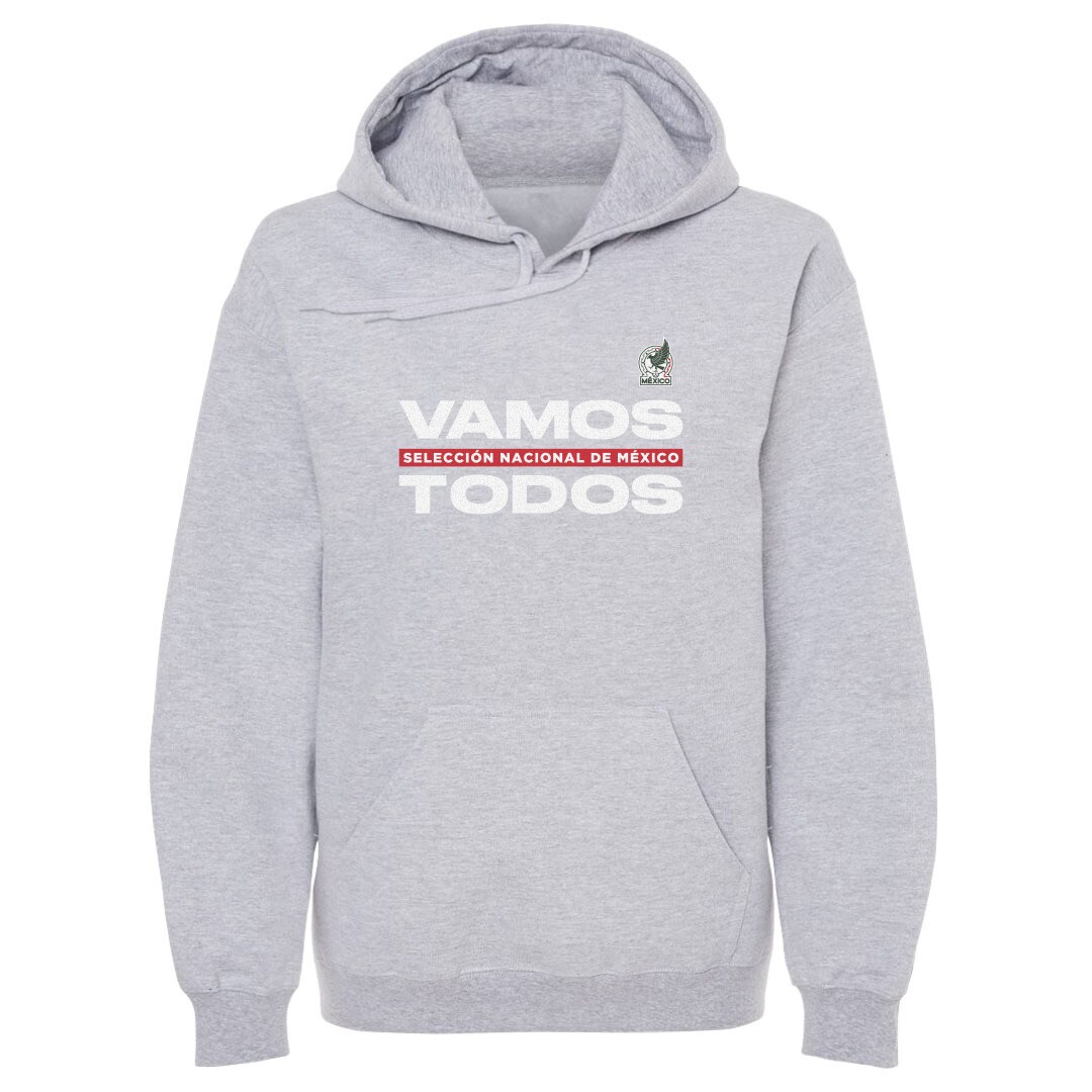 Shop mexico national team 500 level vamos todos pullover hoodie – gray – Mexico Football Shirts & World Cup Jerseys