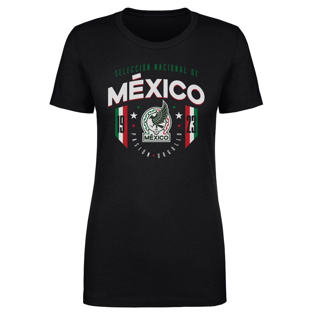 Shop mexico national team 500 level women8217s 1923 t-shirt – black – Mexico Football Shirts & World Cup Jerseys