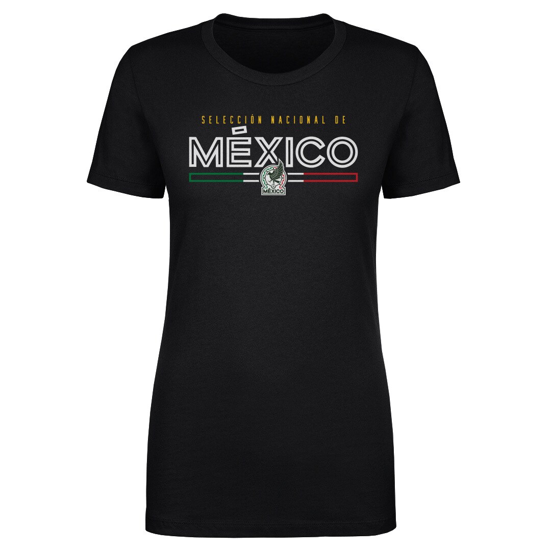 Shop mexico national team 500 level women8217s inline t-shirt – black – Mexico Football Shirts & World Cup Jerseys