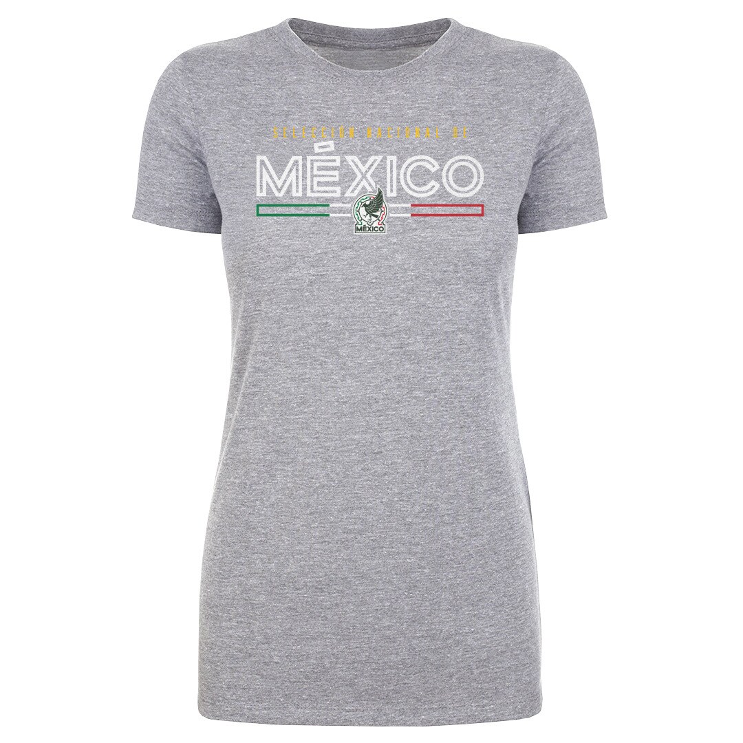 Shop mexico national team 500 level women8217s inline t-shirt – heather gray – Mexico Football Shirts & World Cup Jerseys