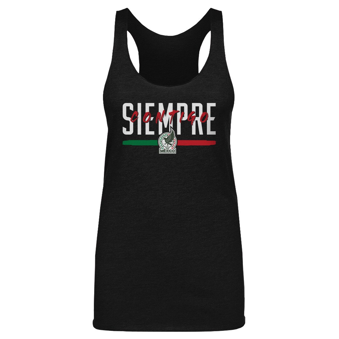 Shop mexico national team 500 level women8217s siempre contigo tri-blend tank top – black – Mexico Football Shirts & World Cup Jerseys