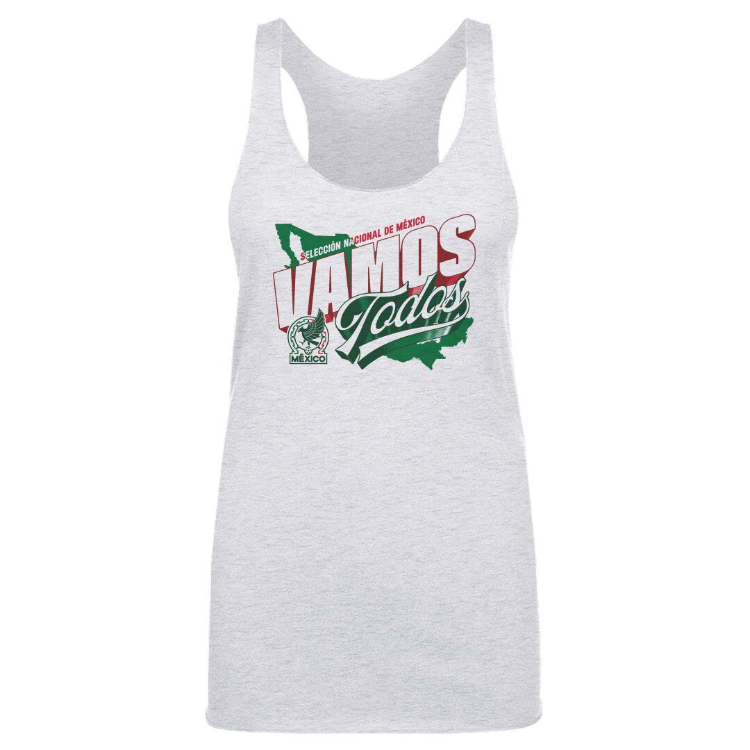 Shop mexico national team 500 level women8217s vamos todos country tri-blend tank top – gray – Mexico Football Shirts & World Cup Jerseys