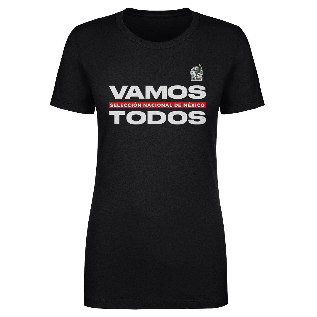 Shop mexico national team 500 level women8217s vamos todos t-shirt – black – Mexico Football Shirts & World Cup Jerseys