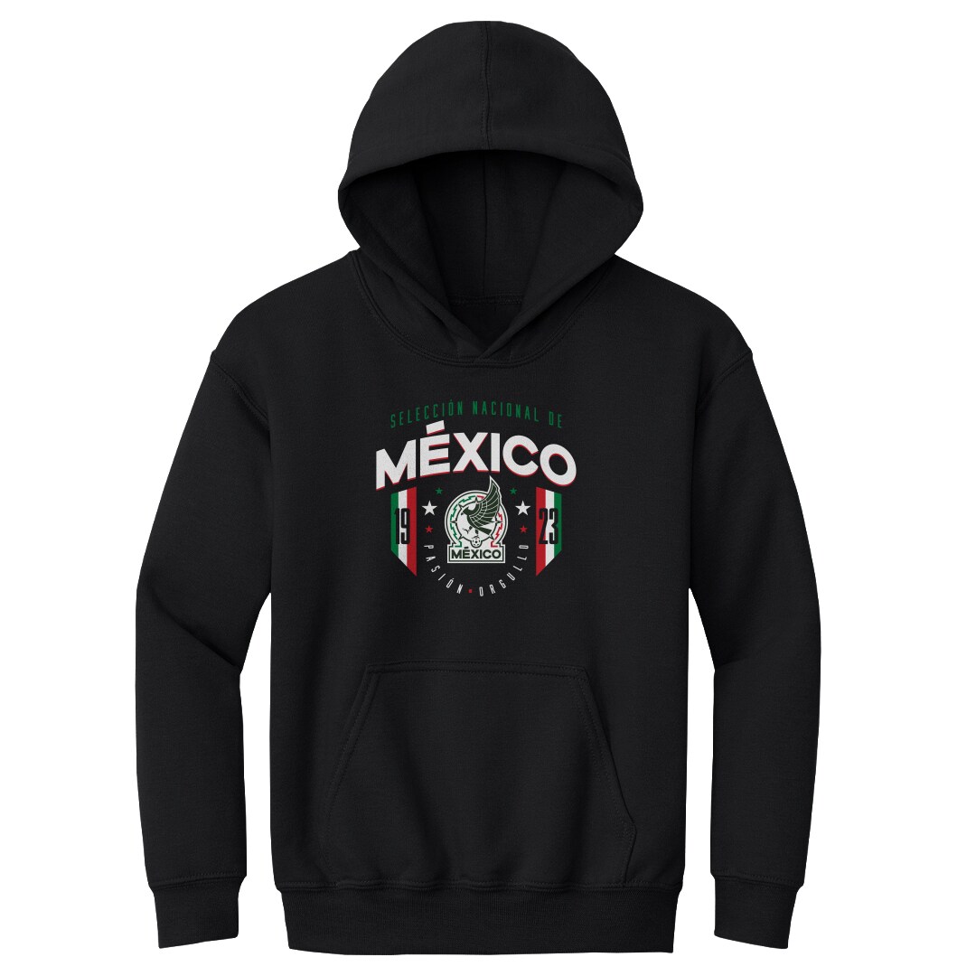 Shop mexico national team 500 level youth 1923 pullover hoodie – black – Mexico Football Shirts & World Cup Jerseys