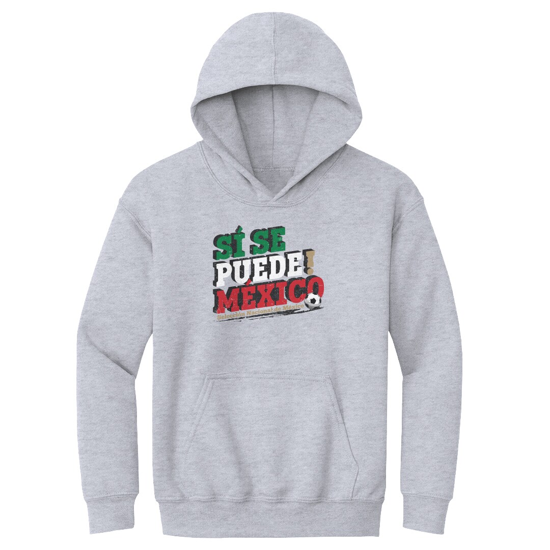 Shop mexico national team 500 level youth si se puede pullover hoodie – gray – Mexico Football Shirts & World Cup Jerseys