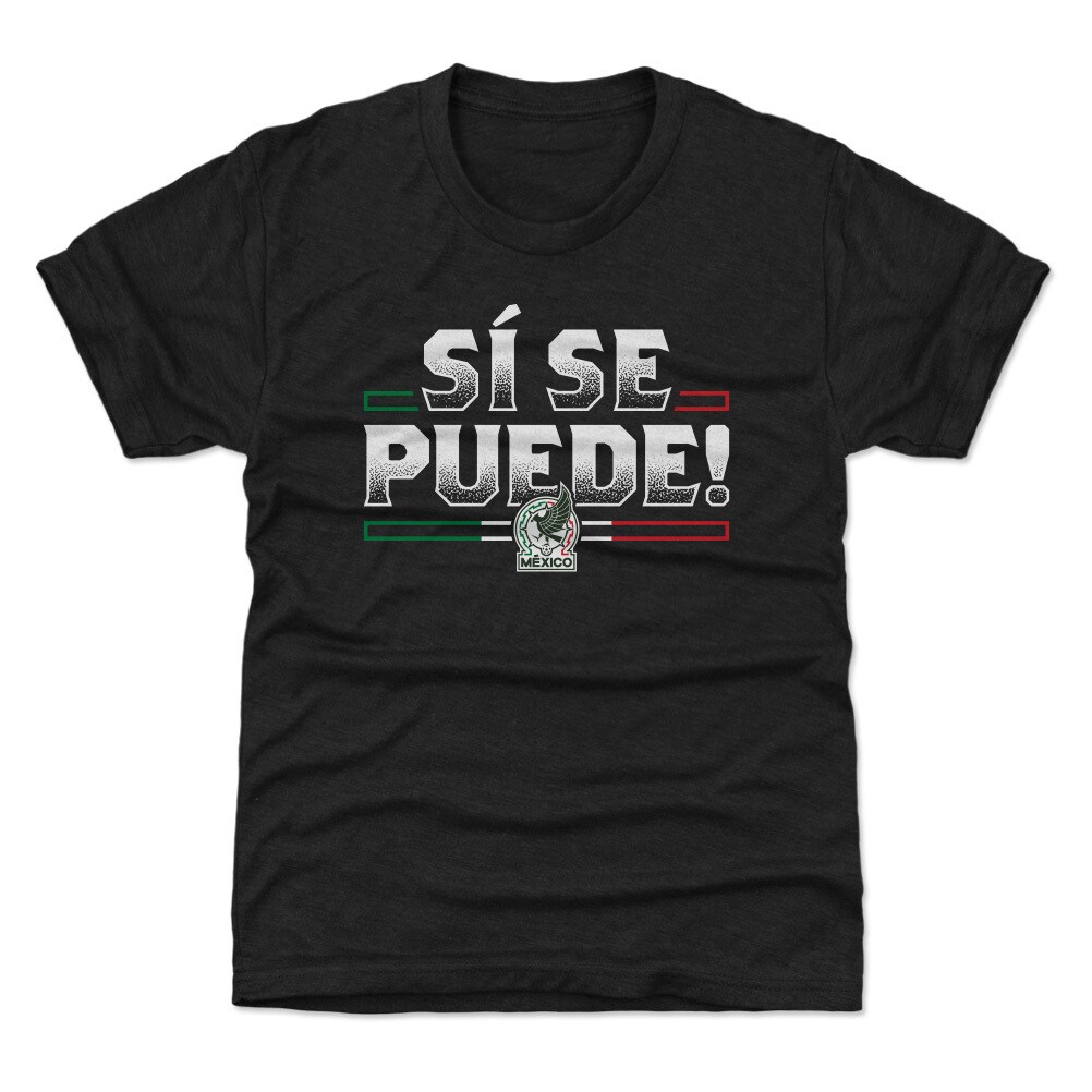 Shop mexico national team 500 level youth si se puede t-shirt – black – Mexico Football Shirts & World Cup Jerseys