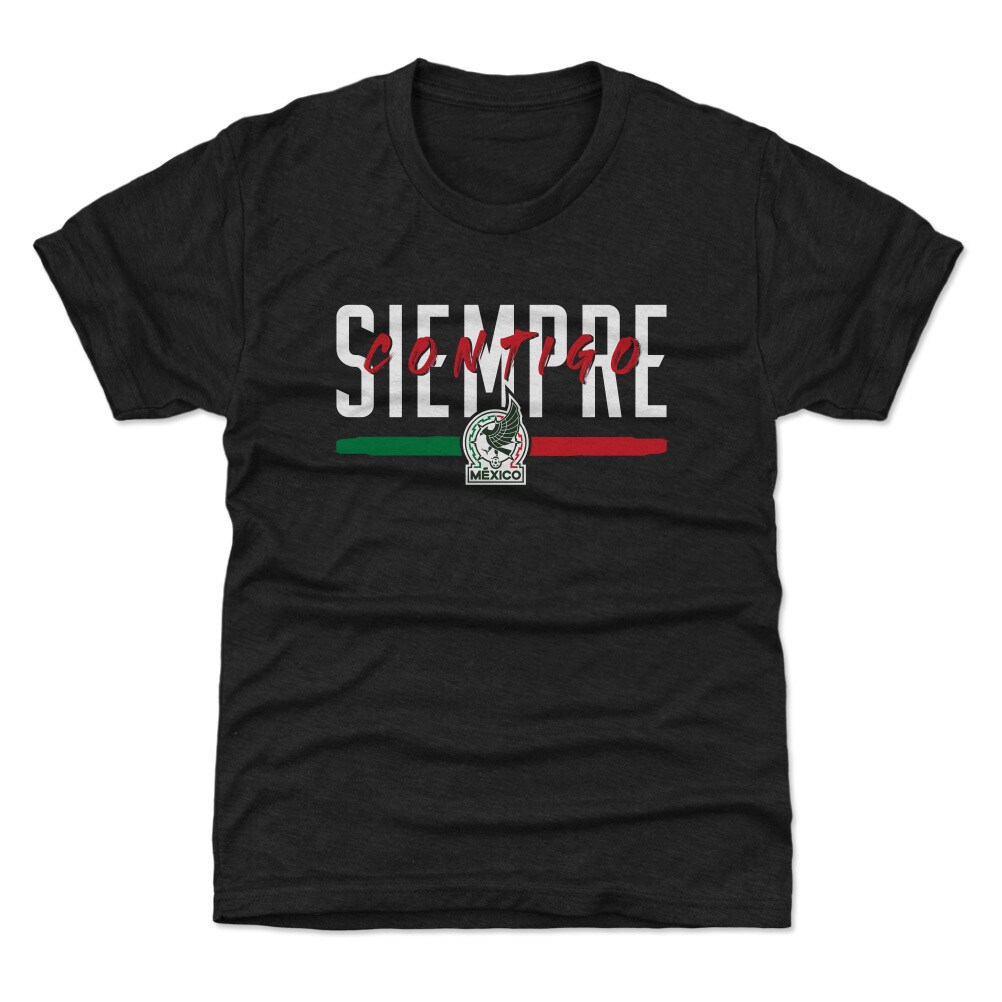 Shop mexico national team 500 level youth siempre contigo t-shirt – black – Mexico Football Shirts & World Cup Jerseys
