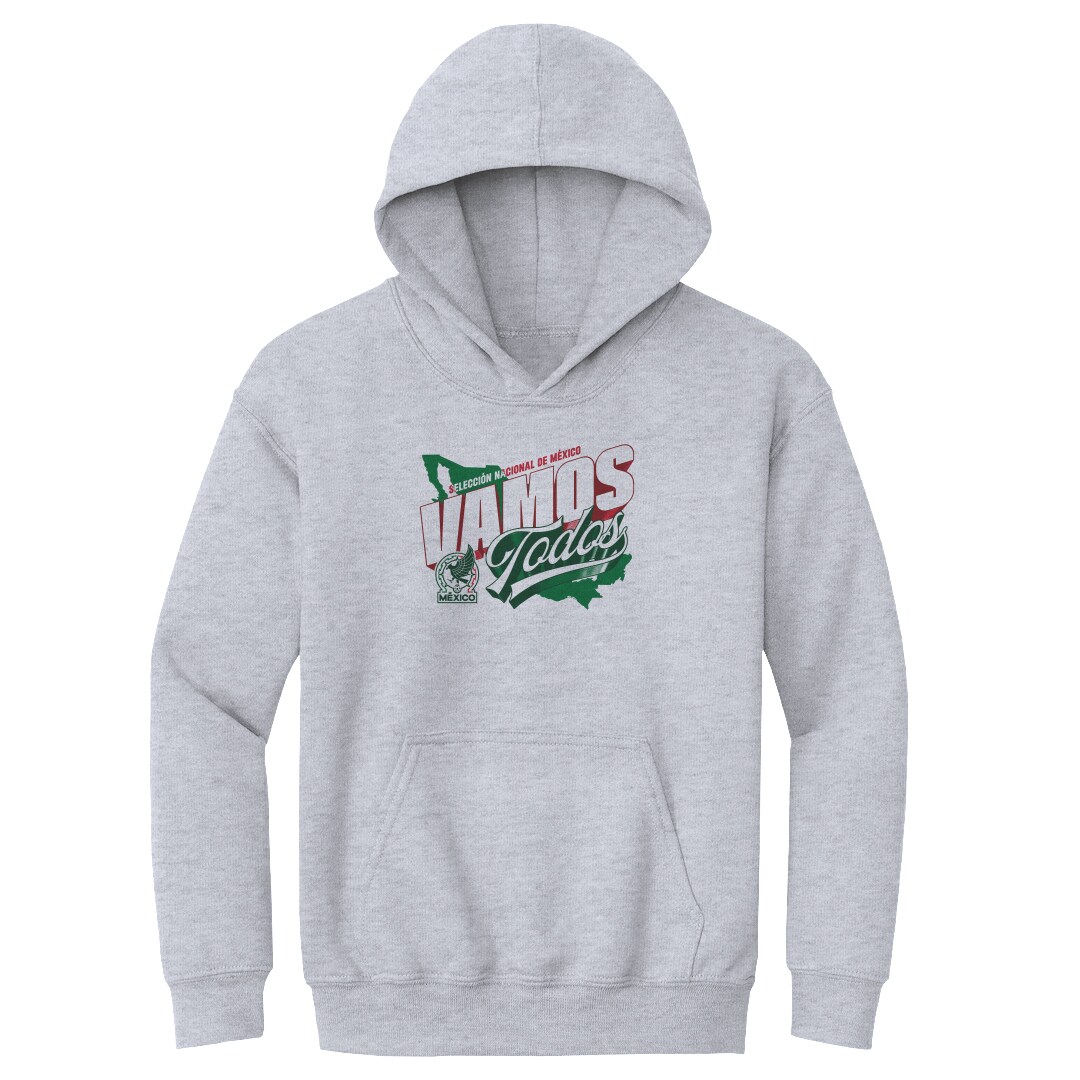 Shop mexico national team 500 level youth vamos todos country pullover hoodie – gray – Mexico Football Shirts & World Cup Jerseys