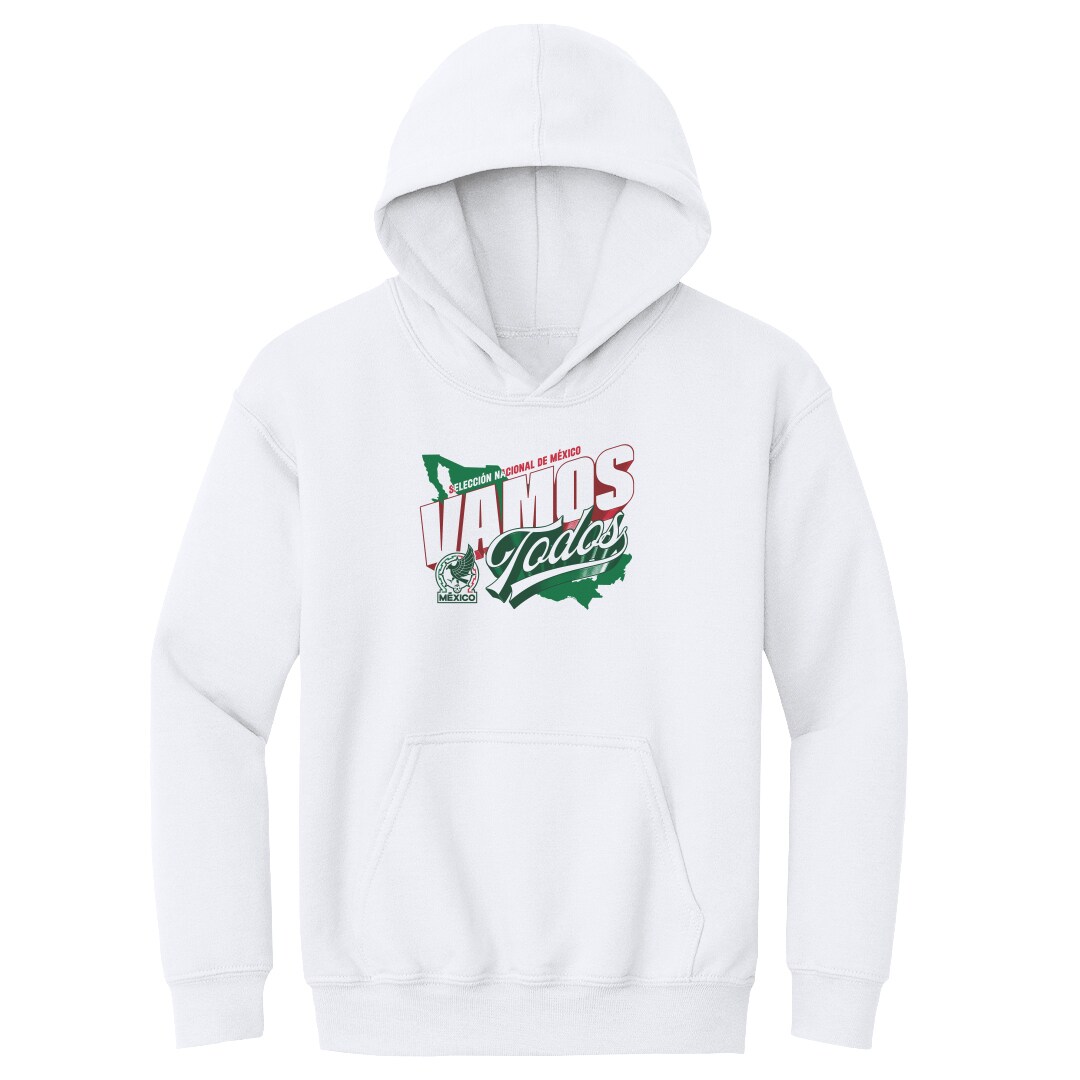 Shop mexico national team 500 level youth vamos todos country pullover hoodie – white – Mexico Football Shirts & World Cup Jerseys