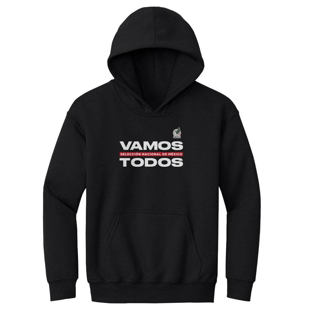 Shop mexico national team 500 level youth vamos todos pullover hoodie – black – Mexico Football Shirts & World Cup Jerseys