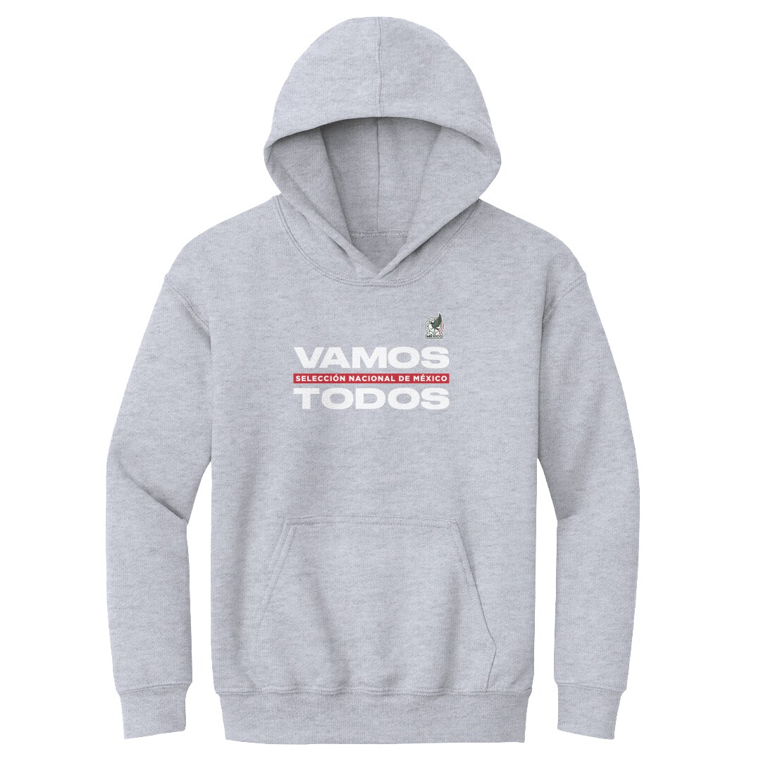Shop mexico national team 500 level youth vamos todos pullover hoodie – gray – Mexico Football Shirts & World Cup Jerseys