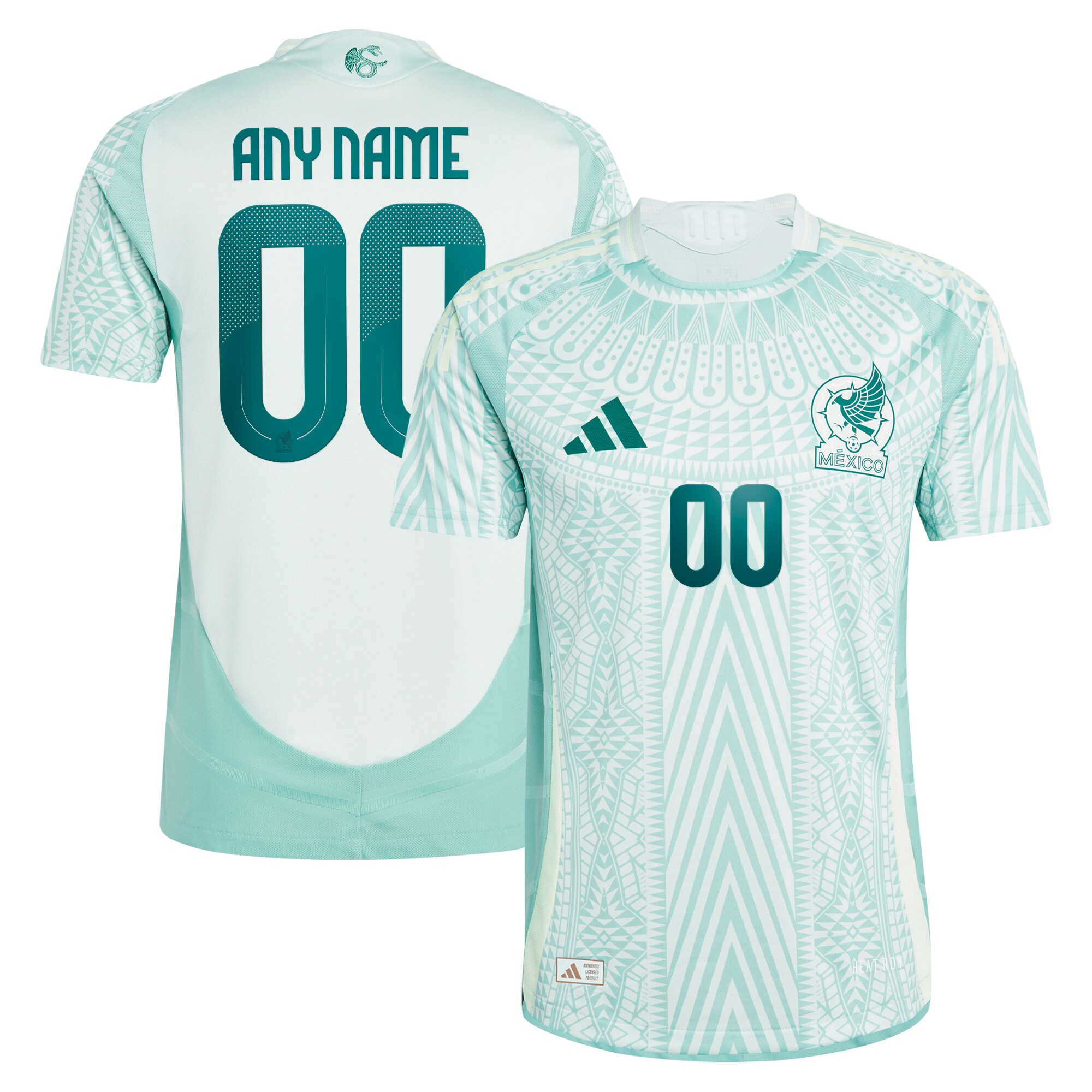 Shop mexico national team adidas 2024 away authentic custom jersey – green – Mexico Football Shirts & World Cup Jerseys