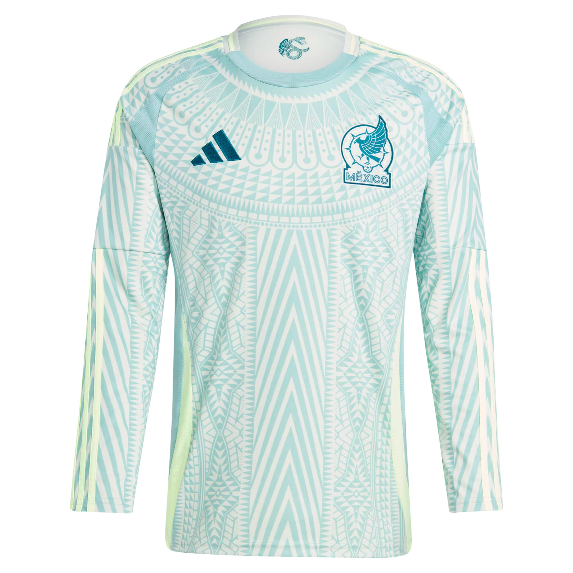 Shop mexico national team adidas 2024 away replica long sleeve jersey – green – Mexico Football Shirts & World Cup Jerseys