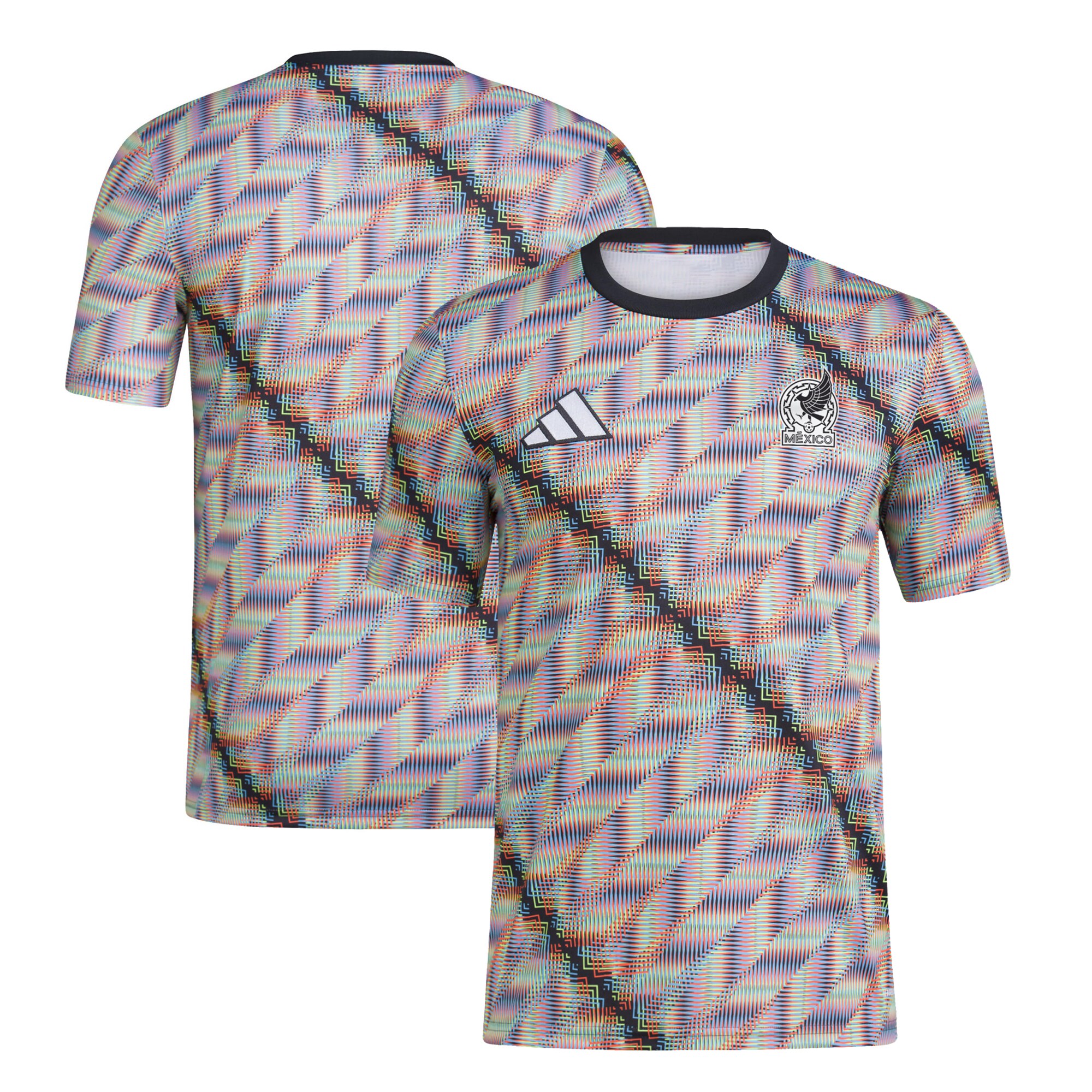 Shop mexico national team adidas 2024 hispanic heritage pre-match top – black – Mexico Football Shirts & World Cup Jerseys