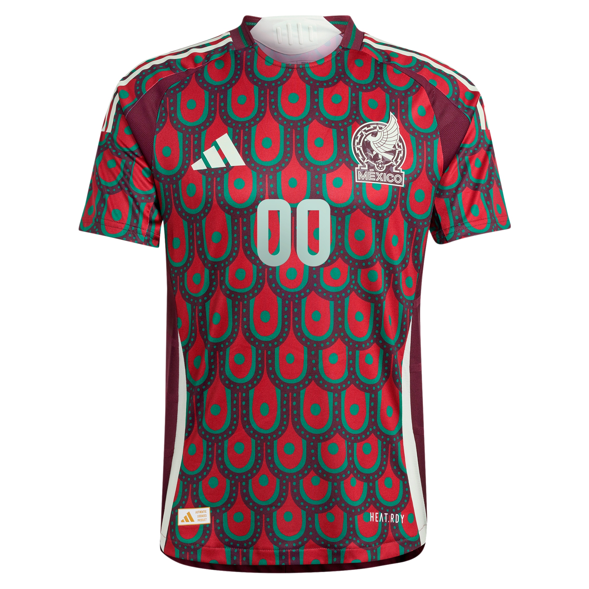 Shop mexico national team adidas 2024 home authentic custom jersey – burgundy – Mexico Football Shirts & World Cup Jerseys