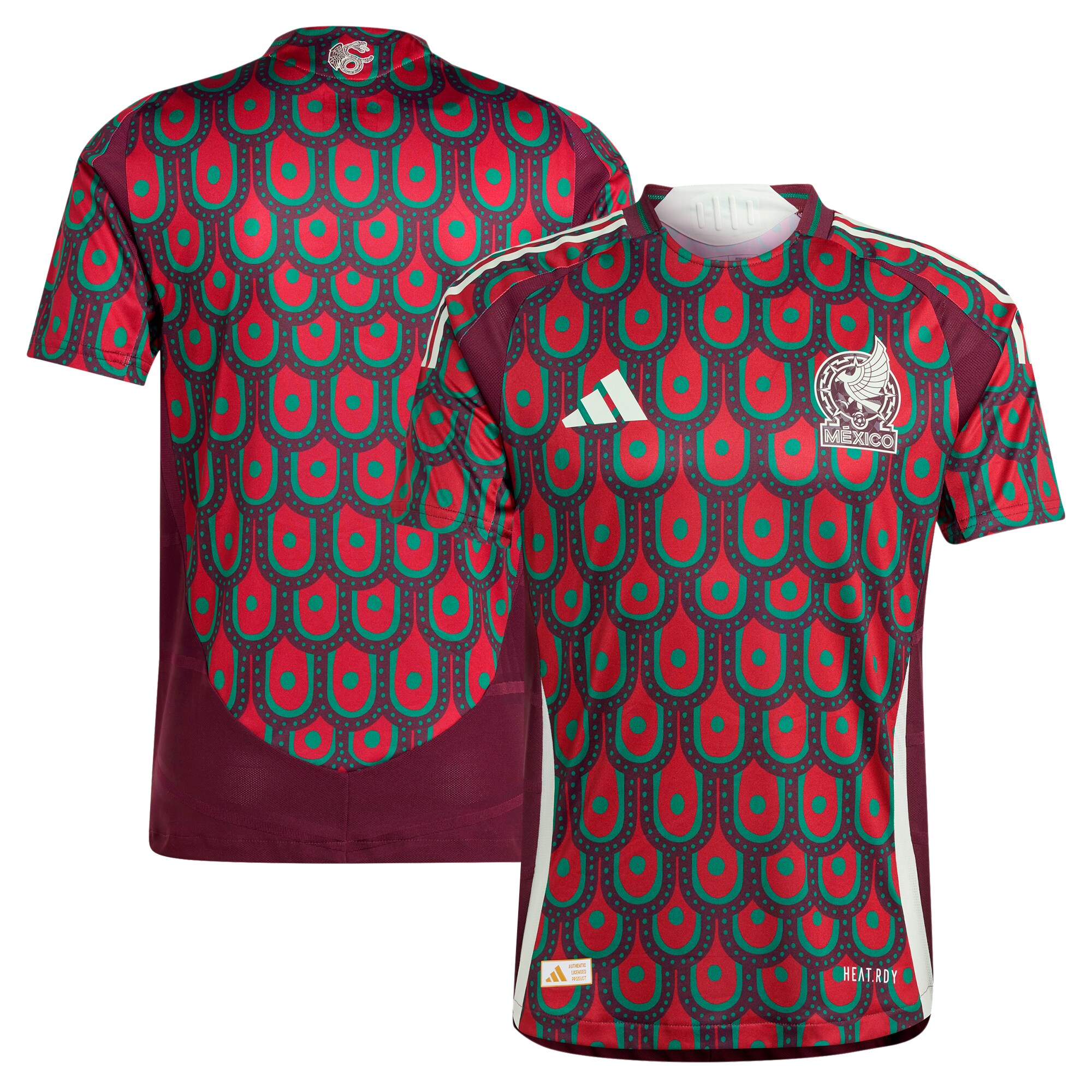 Shop mexico national team adidas 2024 home authentic jersey – burgundy – Mexico Football Shirts & World Cup Jerseys