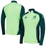 Shop mexico national team adidas 2024 training quarter-zip top – green – Mexico Football Shirts & World Cup Jerseys