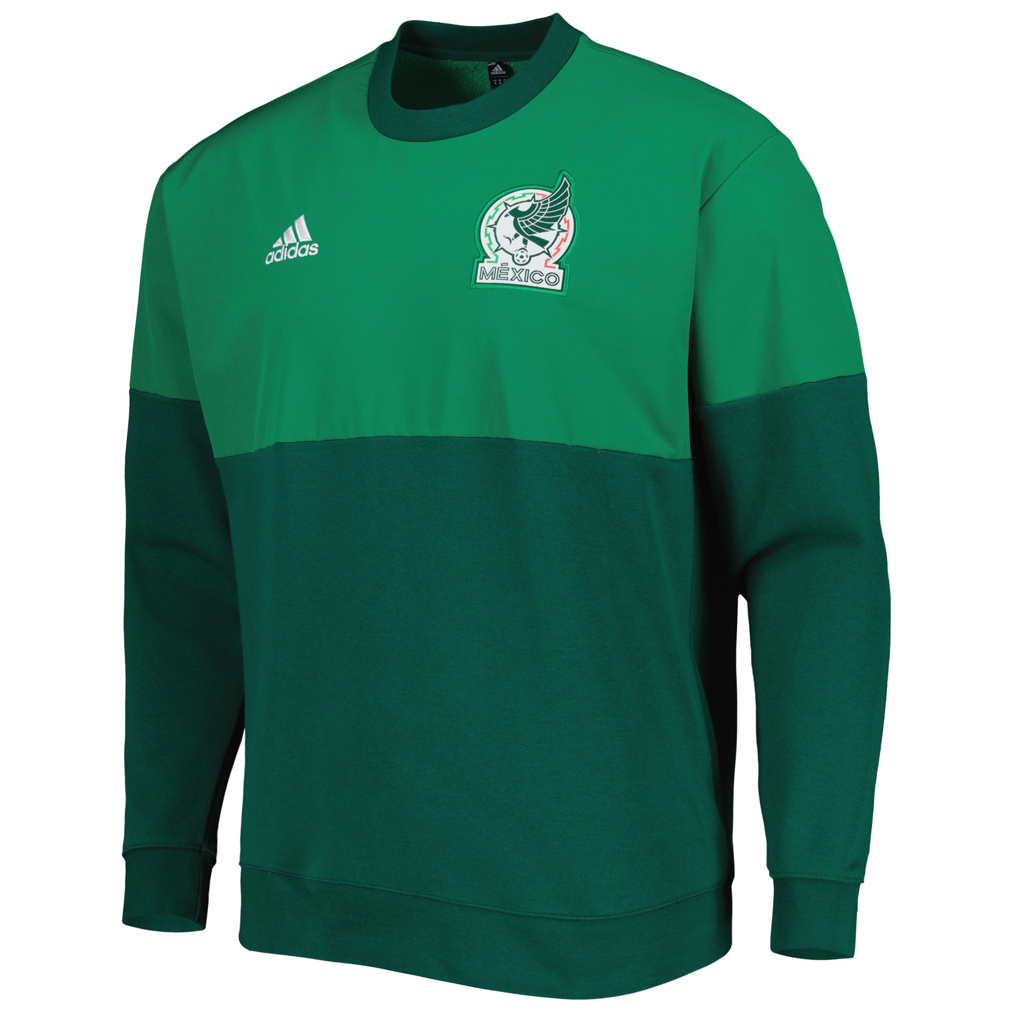 Shop mexico national team adidas dna pullover sweatshirt – green – Mexico Football Shirts & World Cup Jerseys