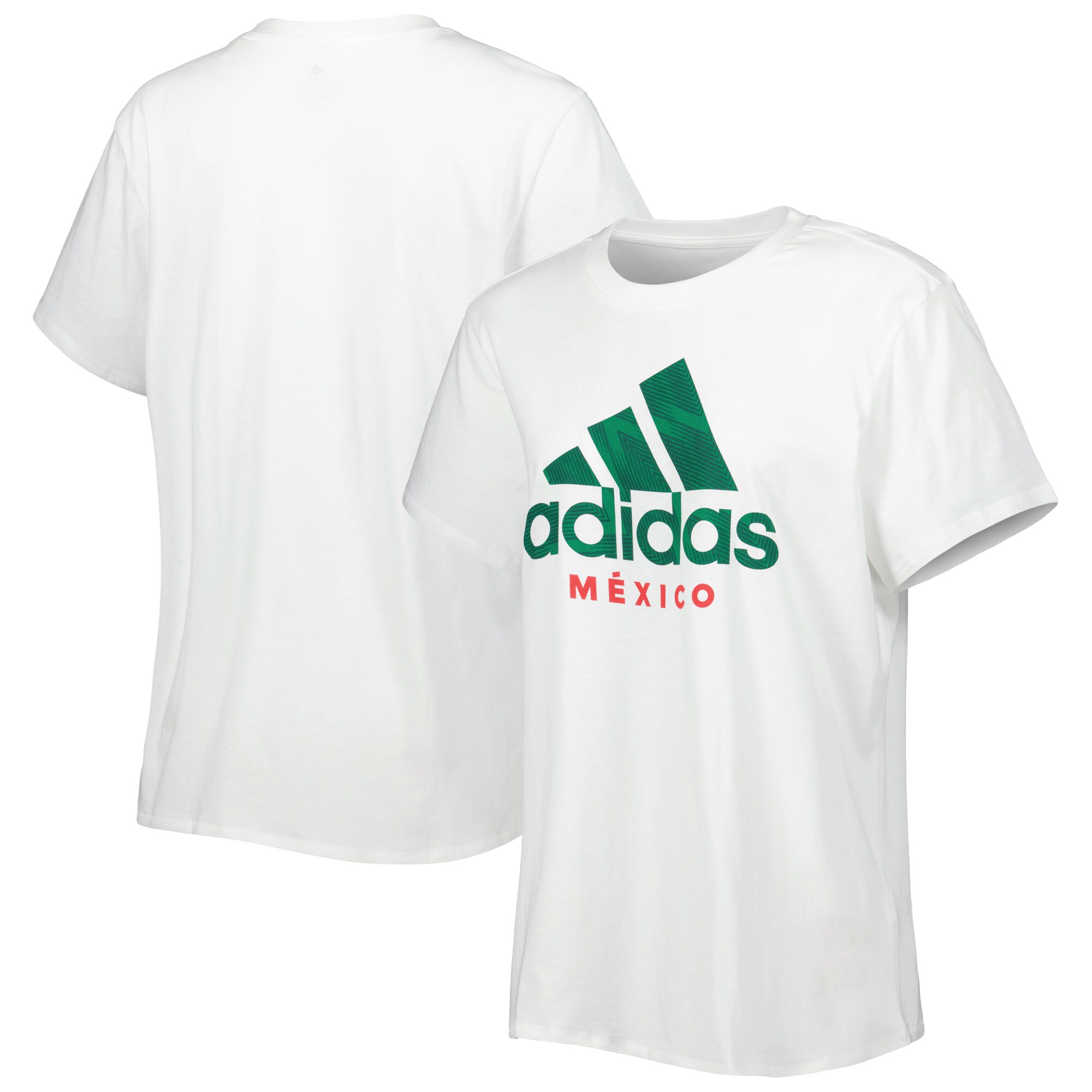 Shop mexico national team adidas women8217s dna t-shirt – white – Mexico Football Shirts & World Cup Jerseys
