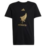 Shop mexico national team adidas youth 2025 third jersey dna graphic t-shirt – black – Mexico Football Shirts & World Cup Jerseys